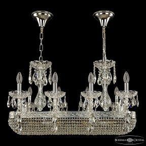 Подвесная люстра Bohemia Ivele Crystal 1452 никель арт. 1452/8/195/800 Ni