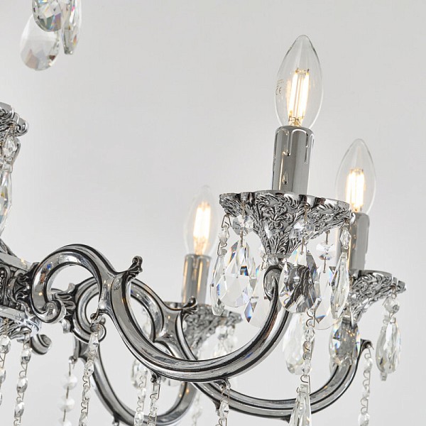 Подвесная люстра Bohemia Ivele Crystal AL7801 никель арт. AL78101/8/250 B NB