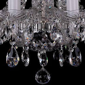 Подвесная люстра Bohemia Ivele Crystal 1402 металл арт. 1402/10/160/Ni