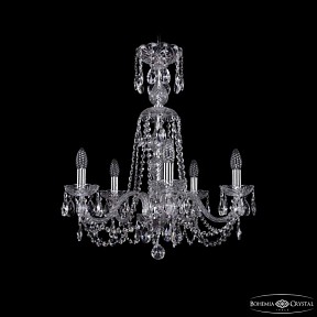 Подвесная люстра Bohemia Ivele Crystal 1402 никель арт. 1402/5/195/XL-64 Ni