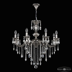 Подвесная люстра Bohemia Ivele Crystal AL7801 никель арт. AL78101/8/250 B NB