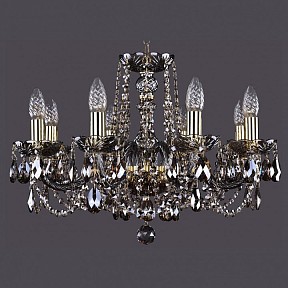 Подвесная люстра Bohemia Ivele Crystal 1402 золото арт. 1402/8/195/G/M731
