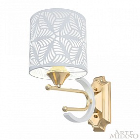 Бра Arte Milano Florentia-2097 белый арт. 302097/1W Wh/Gd