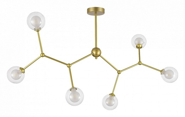 Люстра на штанге EVOLUCE Arcus желтый арт. SLE1106-203-06