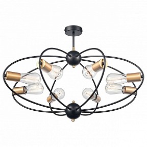 Люстра на штанге Vele Luce Crea черный арт. VL6522L08