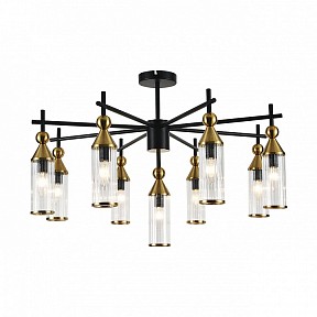 Люстра на штанге Indigo Torazzo черный арт. 13037/9R Black