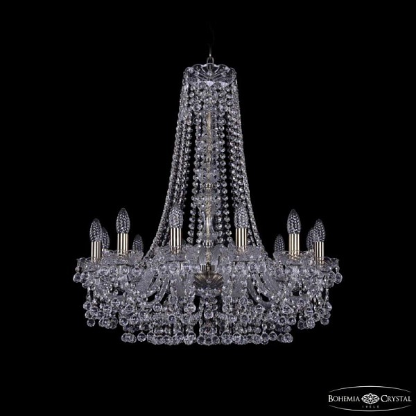 Подвесная люстра Bohemia Ivele Crystal 1409 золото арт. 1409/12/240/h-76 Pa