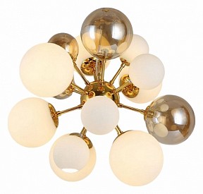 Подвесная люстра LUMINA DECO Galaksida золото арт. LDP 8565-10/16 GD+TEA