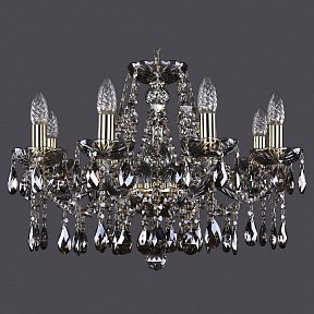 Подвесная люстра Bohemia Ivele Crystal 1413 золото арт. 1413/8/200/G/M731
