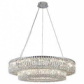 Подвесная люстра Newport 8450 хром арт. 8450+28/S chrome