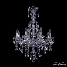 Подвесная люстра Bohemia Ivele Crystal 1415 никель арт. 1415/8/200/XL-76 Ni