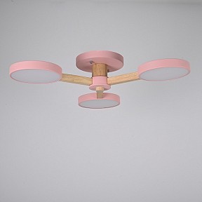 Люстра на штанге Imperiumloft TURNA Pink дерево арт. TURNA01