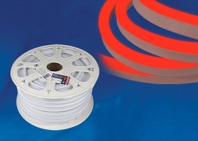 Лента светодиодная Uniel ULS-N21-2835 белый арт. ULS-N21-2835-120LED/m-8mm-IP67-220V-8W/m-50M-RED бобина
