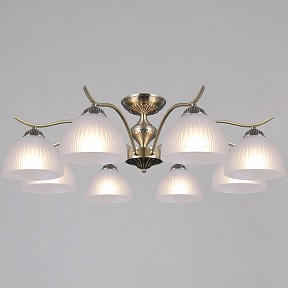 Люстра на штанге ILLUMICO  бронза арт. IL0896-8CSQ-26 AB ELITE