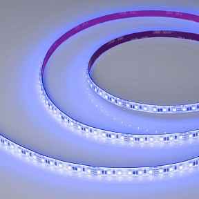 Лента светодиодная Arlight A120 RGB 24V 8mm 12 W/m IP20-IP67 белый арт. 042906