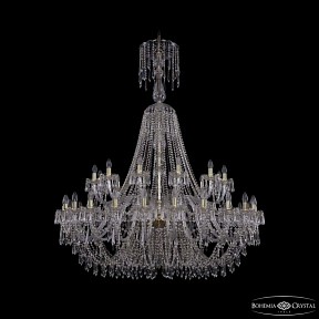 Подвесная люстра Bohemia Ivele Crystal 1403 золото арт. 1403/24+12/530/XL-160 G