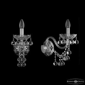 Бра Bohemia Ivele Crystal 1409 никель арт. 1409B/1/195/XL Ni