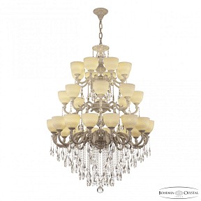 Подвесная люстра Bohemia Ivele Crystal AL7801 белый арт. AL78101/16+8+8/300/3d B WMN P1 U Wave