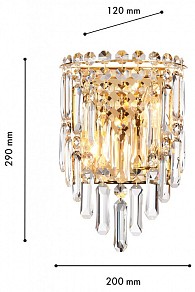Накладной светильник Favourite Diadem золото арт. 4724-2W