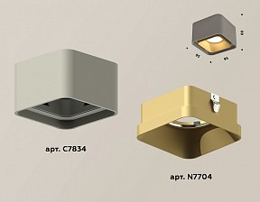 Накладной светильник Ambrella Light Xs7834 серый арт. XS7834004