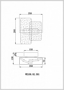 Бра Wertmark Nelly золото арт. WE158.02.301