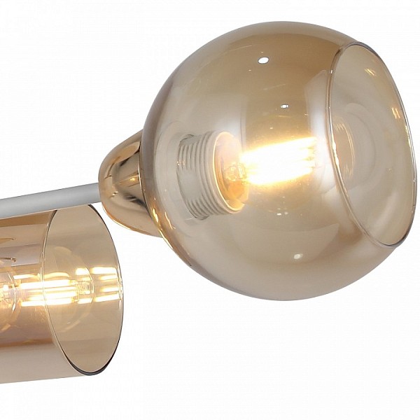Люстра на штанге ILLUMICO  белый арт. IL8243-4COU-79 WH GD