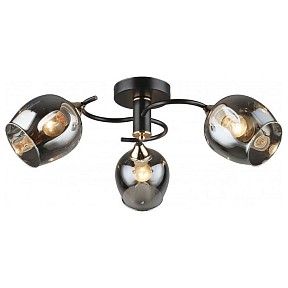 Люстра на штанге Imex MD.5963 черный арт. MD.5963-3-S-COFFEE+FGD