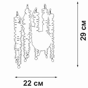 Бра Vitaluce V28551 хром арт. V28551-9/2A