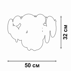 Потолочная люстра Vitaluce V5828 золото арт. V5828-8/6+1PL