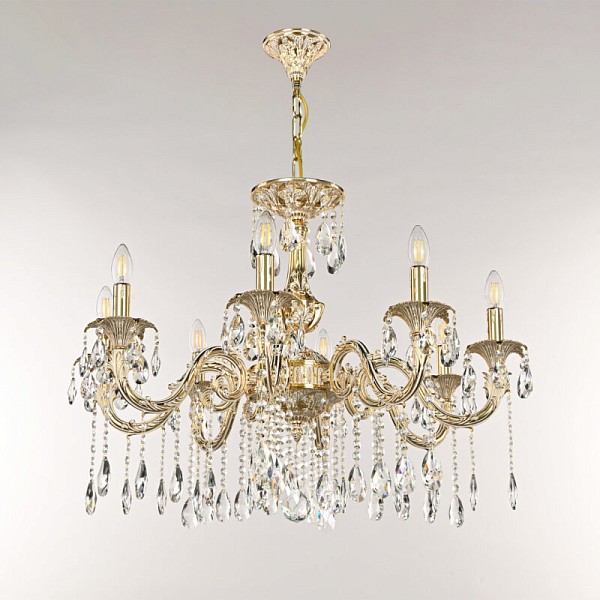 Подвесная люстра Bohemia Ivele Crystal AL7901 золото арт. AL79101/8/250 A GW