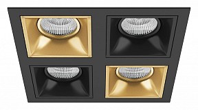 Встраиваемый светильник Lightstar Domino черный арт. D54703070307