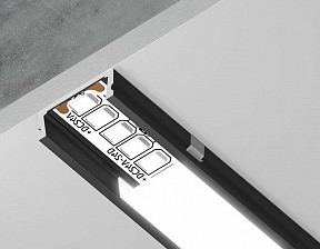 Профиль Ambrella Light GP черный арт. GP1700BK