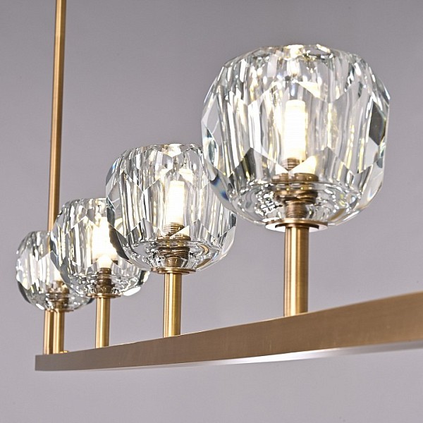 Светильник на штанге Imperiumloft RH Boule De Cristal Linear бронза арт. 40,1222