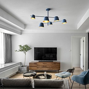 Люстра на штанге Imperiumloft GODA синий арт. GODA01