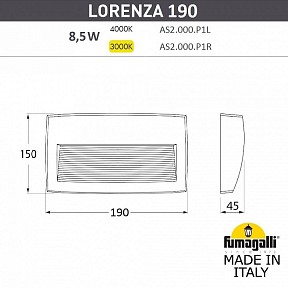 Накладной светильник Fumagalli Lorenza белый арт. AS2.000.000.WXK1L