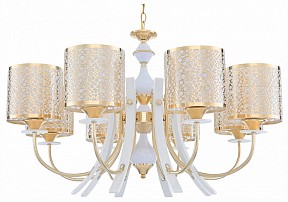Подвесная люстра Arte Milano Florentia-6067 белый арт. 306067/8 Wh/Gd