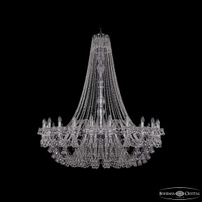 Подвесная люстра Bohemia Ivele Crystal 1409 никель арт. 1409/24/530/h-160 Ni