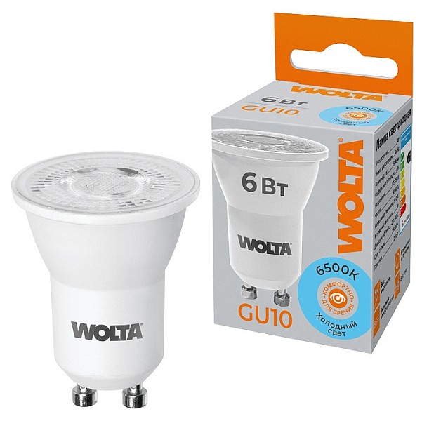 Лампа светодиодная Wolta   арт. WSTD-JCDR-MR11-6W6KGU10-L