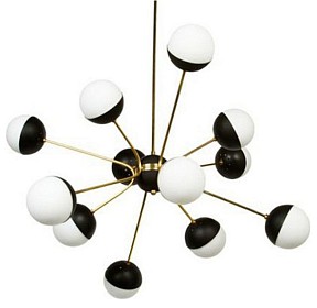 Подвесная люстра Imperiumloft Rewire Custom Orb Chandelier In 1950 латунь арт. 40.1328.MT.20.CH