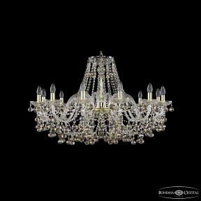 Подвесная люстра Bohemia Ivele Crystal 1409 золото арт. 1409/12/360 G K801