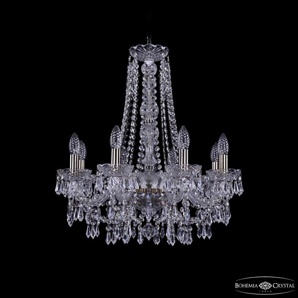 Подвесная люстра Bohemia Ivele Crystal 1403 золото арт. 1403/8/195/h-60 Pa