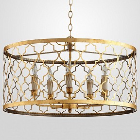 Подвесной светильник Imperiumloft Romeo Five Light Pendant Lamp Design By Cyan Design латунь арт. 40.1036