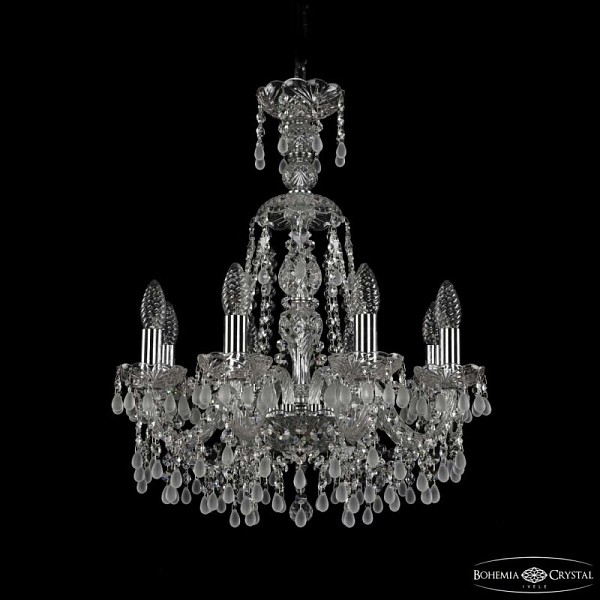 Подвесная люстра Bohemia Ivele Crystal 1410 никель арт. 1410/8/160/XL-60 Ni V0300