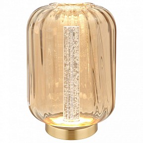 Настольная лампа декоративная Imex PLC-7077 бронза арт. PLC-7077-180-T-AMBER
