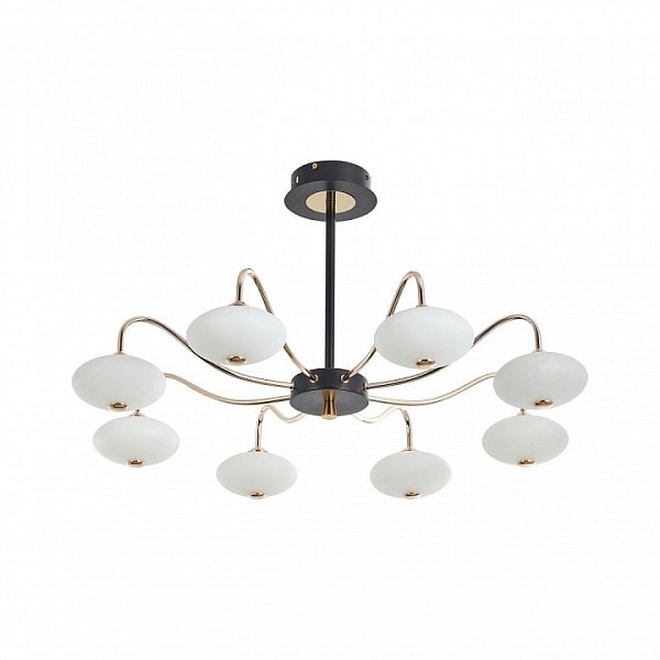 Люстра на штанге Arte Milano Neapolis-73908 золото арт. 273908/8 BK/GD