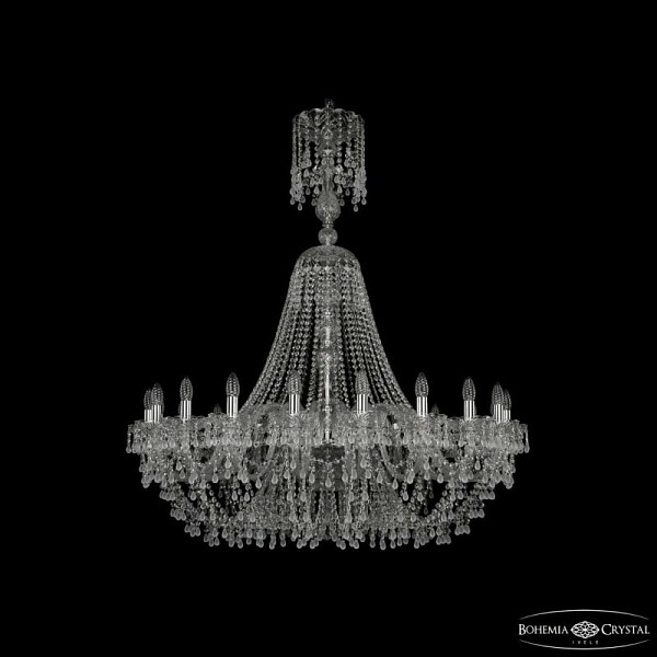 Подвесная люстра Bohemia Ivele Crystal 1410 никель арт. 1410/20/400/XL-130 Ni V0300