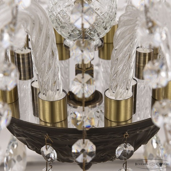 Подвесная люстра Bohemia Ivele Crystal AL1611 бронза арт. AL16311/10/300 PD