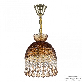 Подвесная люстра Bohemia Ivele Crystal 5478 золото арт. 5478/22 G Amber/M-1F Leafs K721