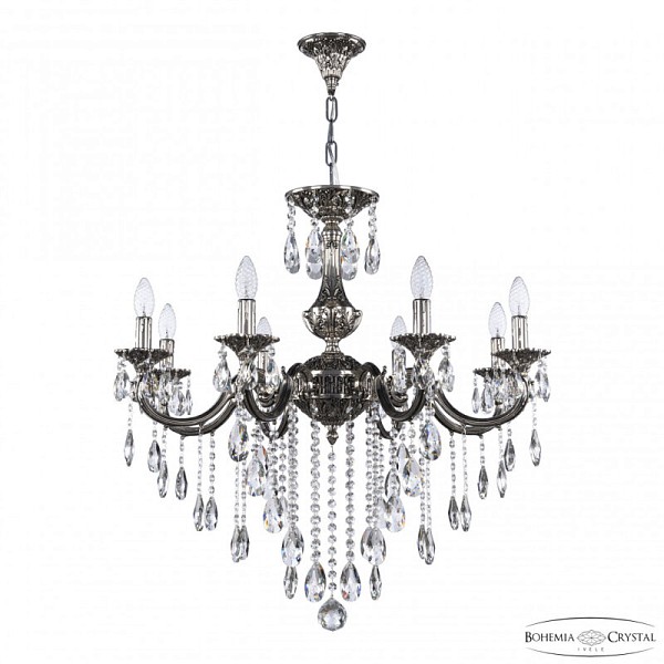 Подвесная люстра Bohemia Ivele Crystal AL7801 никель арт. AL78101/8/250 B NB