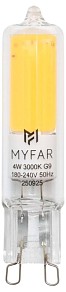 Лампа светодиодная MyFar Базис G9  арт. MB1101G9-4W3K